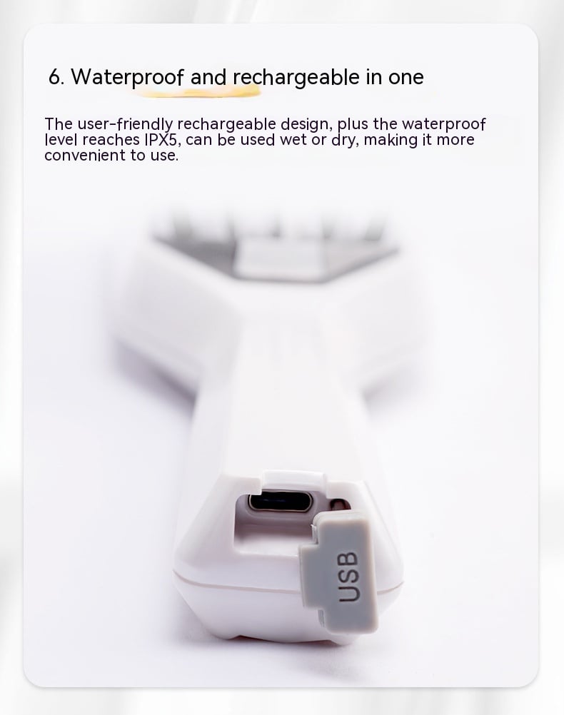 Red Light Vibration Massage Comb Image 9