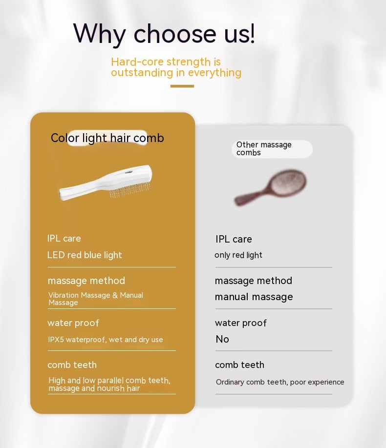 Red Light Vibration Massage Comb Image 13