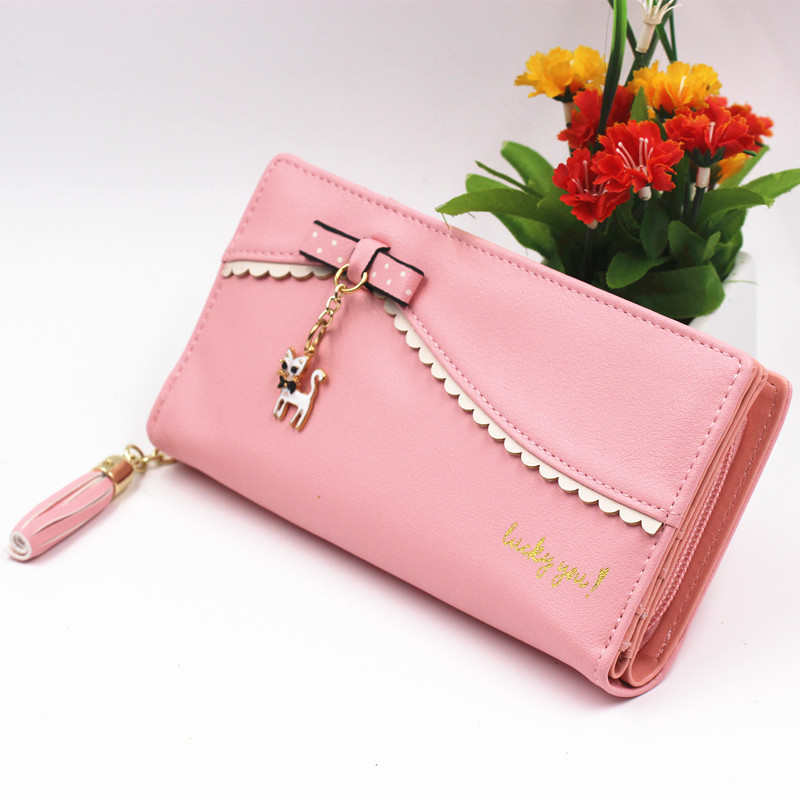 Colgante para Cartera de Mujer, Diseño de Gato con Encaje en Dibujos Animados - Imagen 6