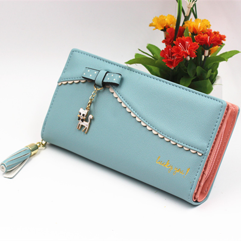 Colgante para Cartera de Mujer, Diseño de Gato con Encaje en Dibujos Animados - Imagen 4