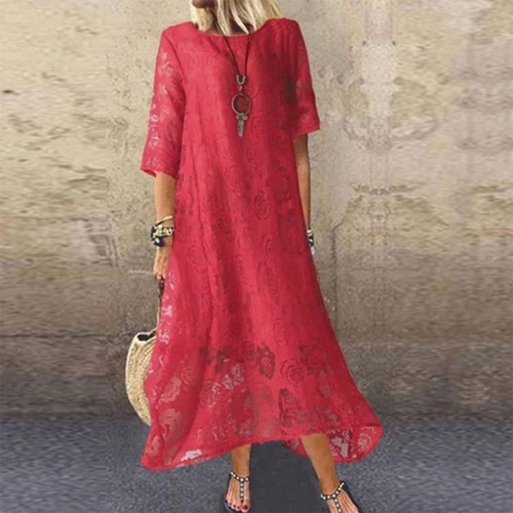 Long Dress Lace Casual for Women Image 5