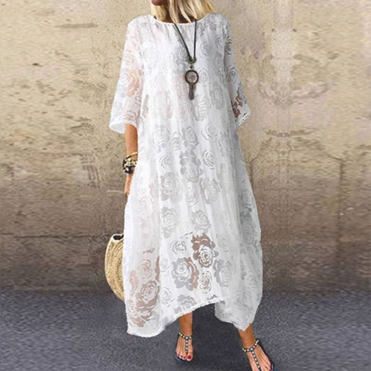 Long Dress Lace Casual for Women Image 7