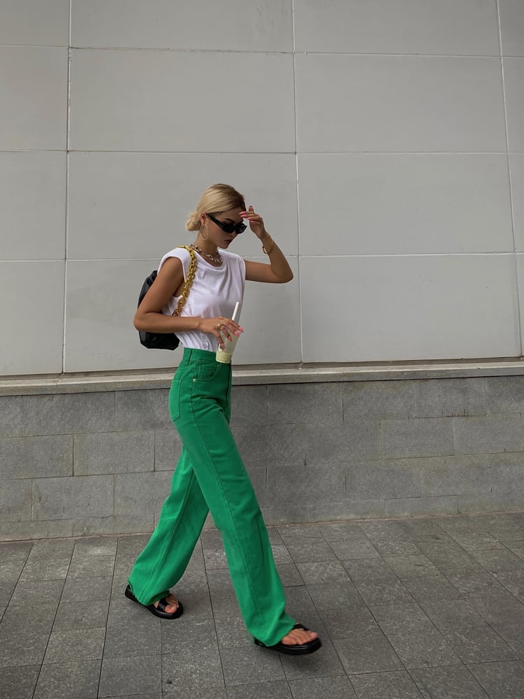 Wide Leg Slim Jeans