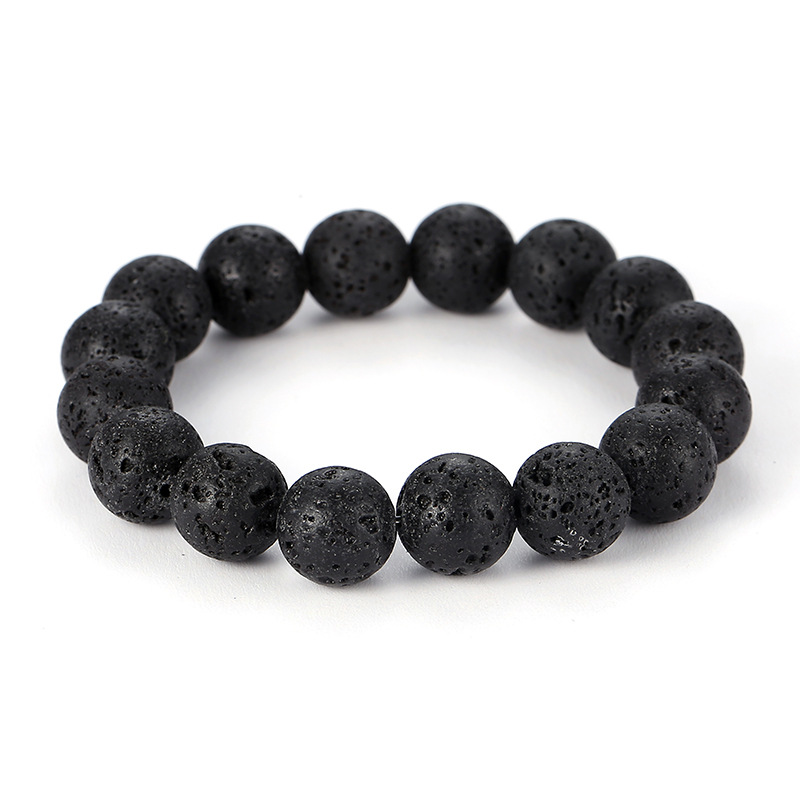 Black Lava Volcanic Rock Bracelet 1