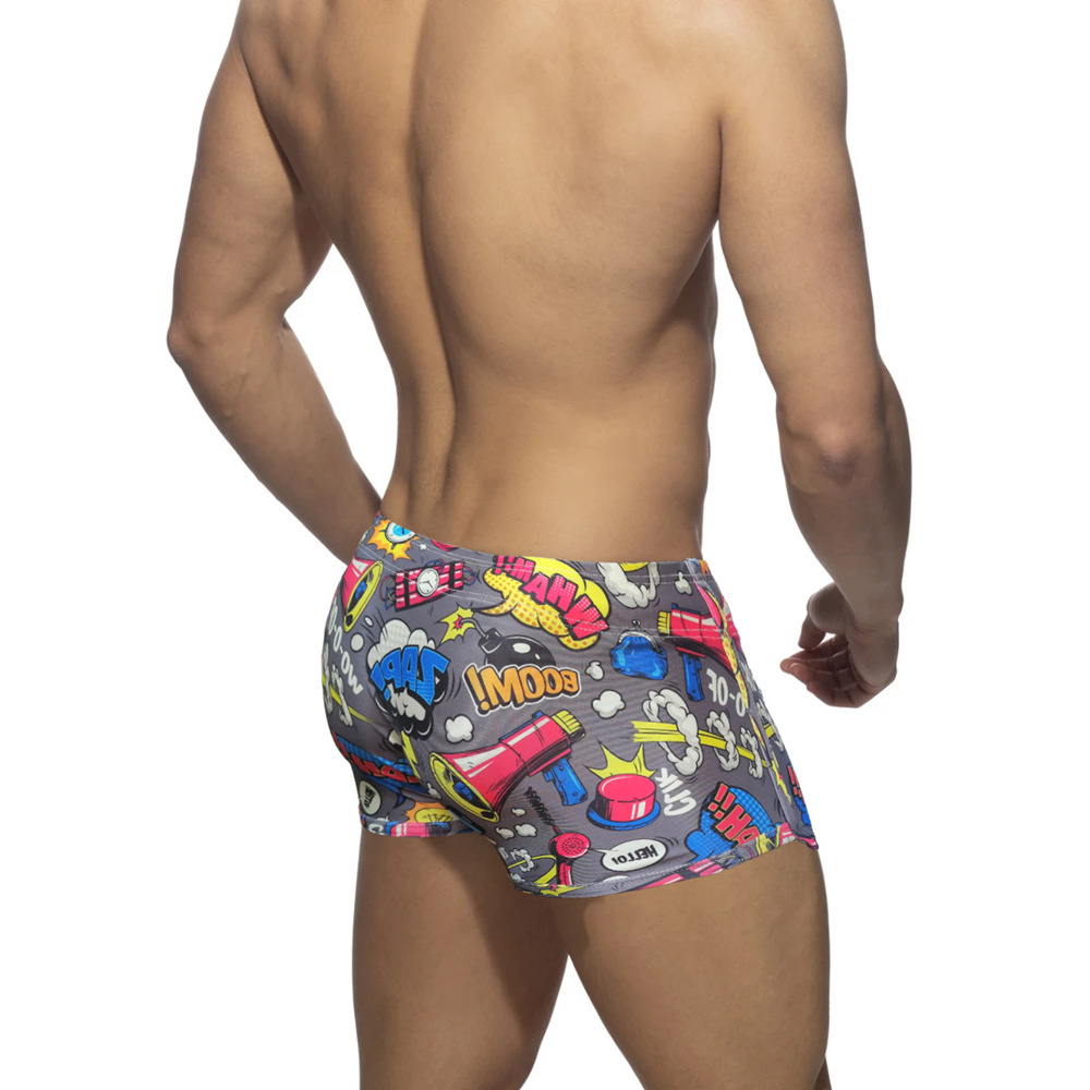 Boys' Nylon Bikini Boxer Swimming Trunks 6