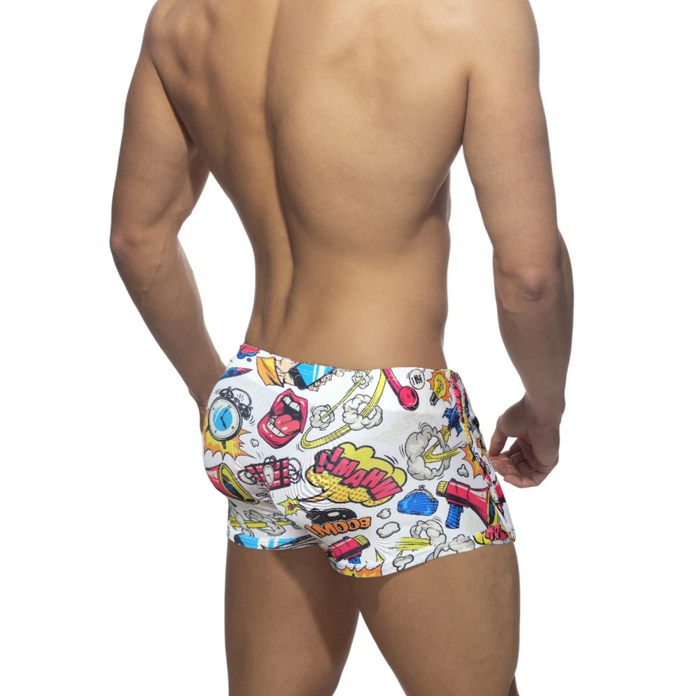 Boys' Nylon Bikini Boxer Swimming Trunks 4