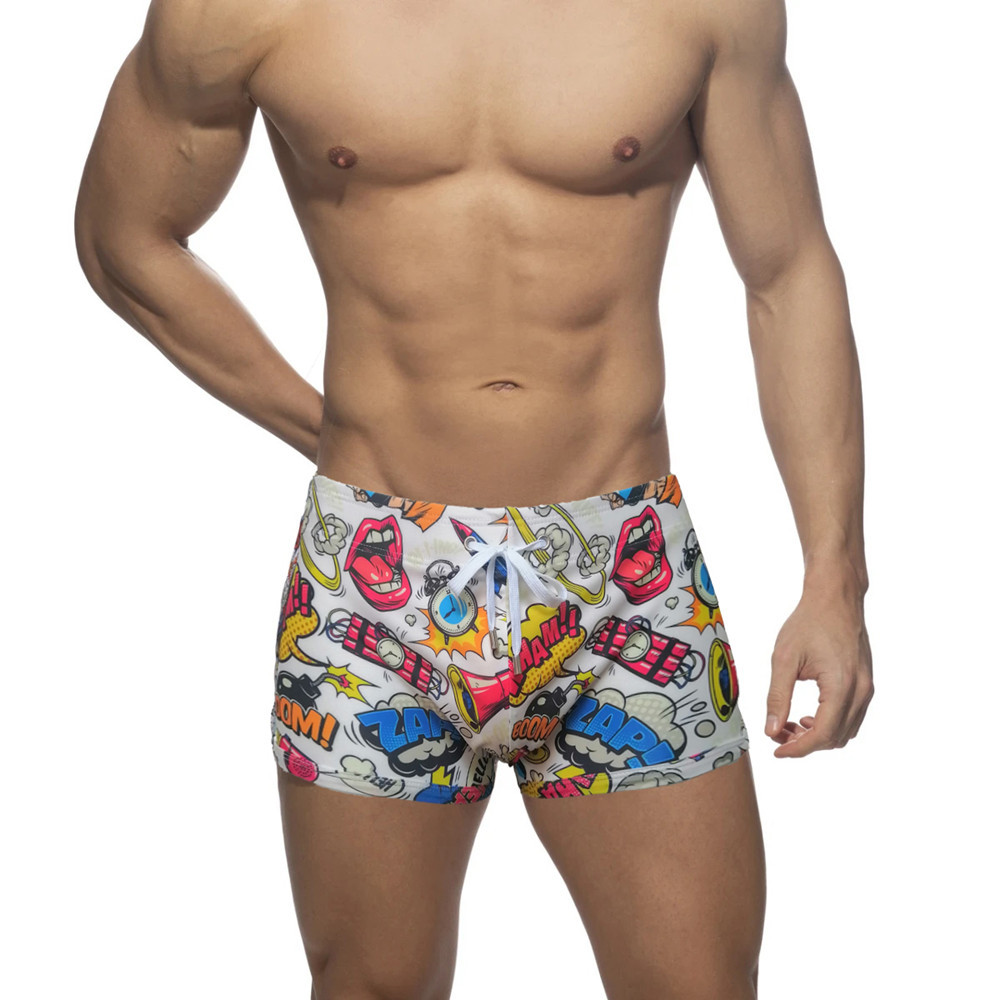 Boys' Nylon Bikini Boxer Swimming Trunks 3