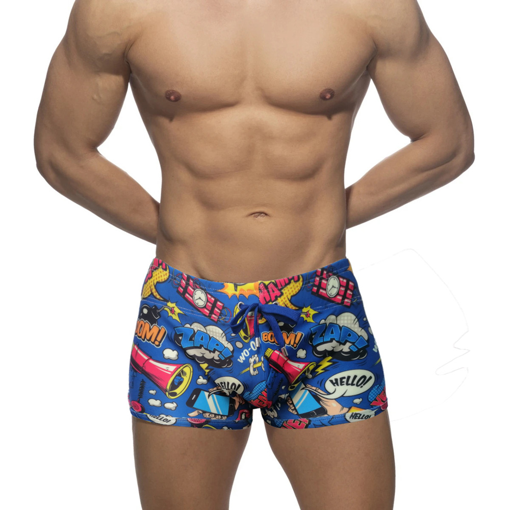 Boys' Nylon Bikini Boxer Swimming Trunks 1