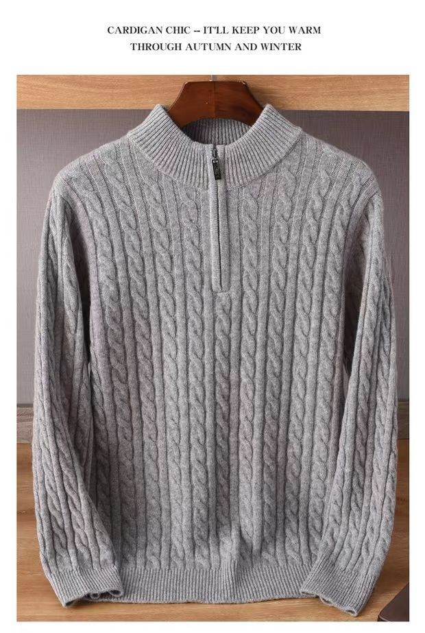 Men's Thick Twist Sweater Image 7