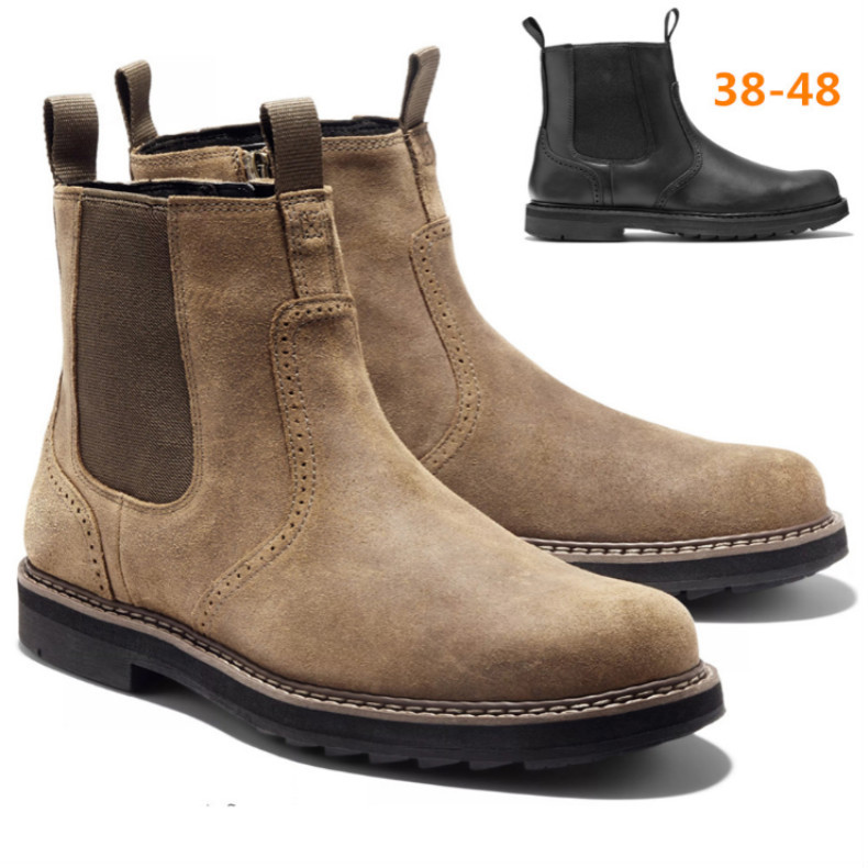 Handmade Frosted Set Foot High-Top Men's Boots
