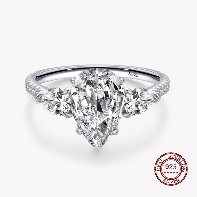 Drop-shaped Diamond Ring 1