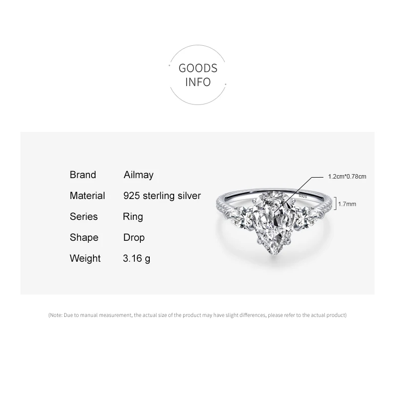 Drop-shaped Diamond Ring 3