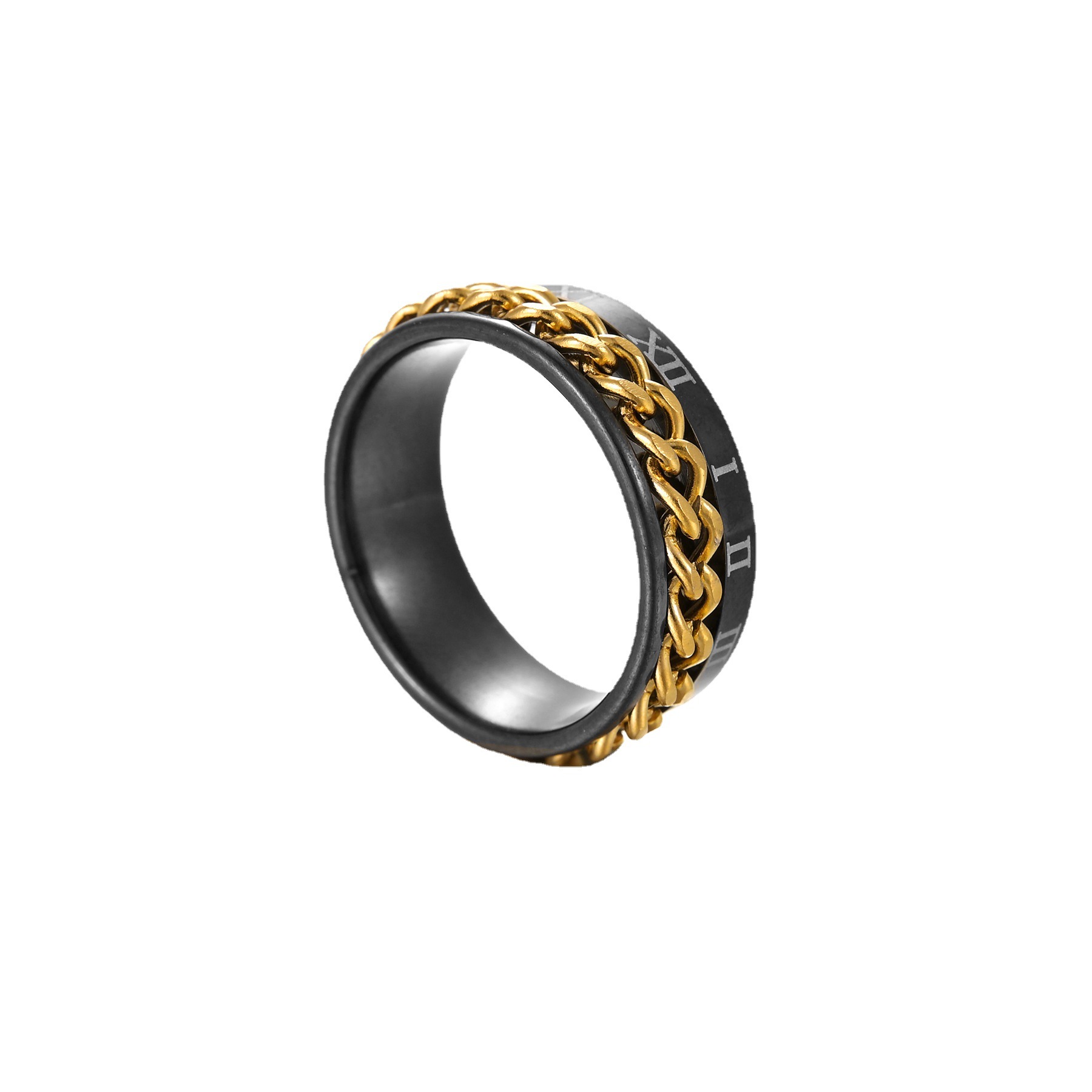 Fashion Roman Numerals Chain Ring - Image 1