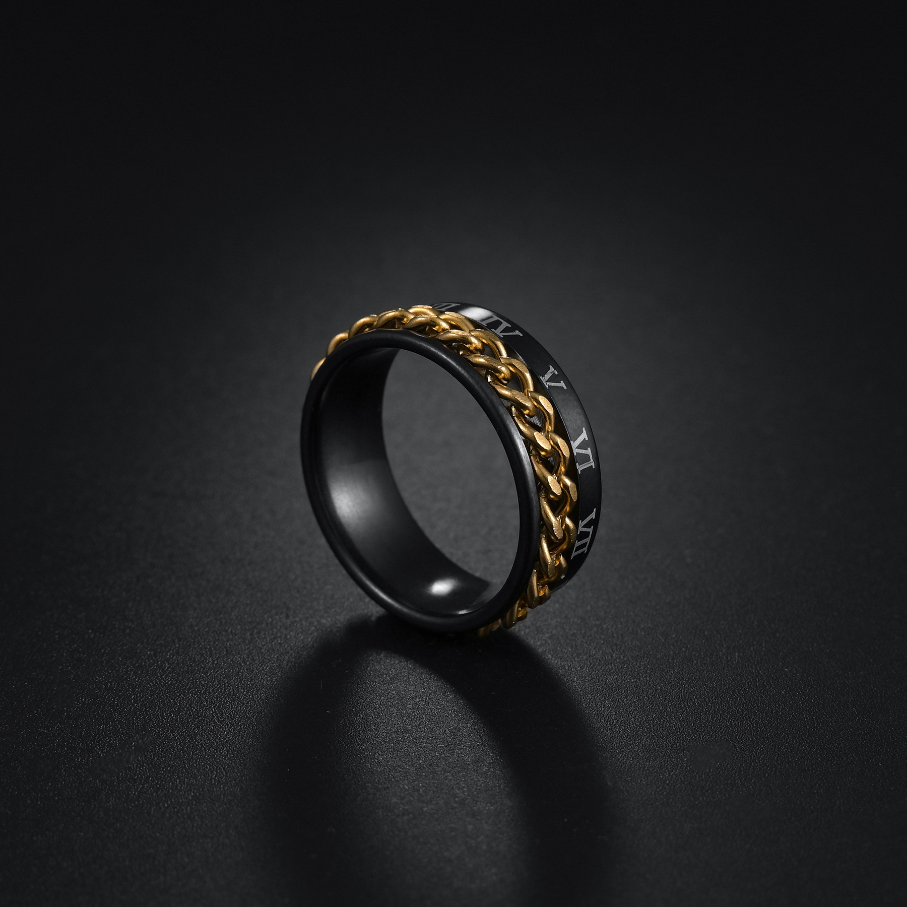 Fashion Roman Numerals Chain Ring - Image 3