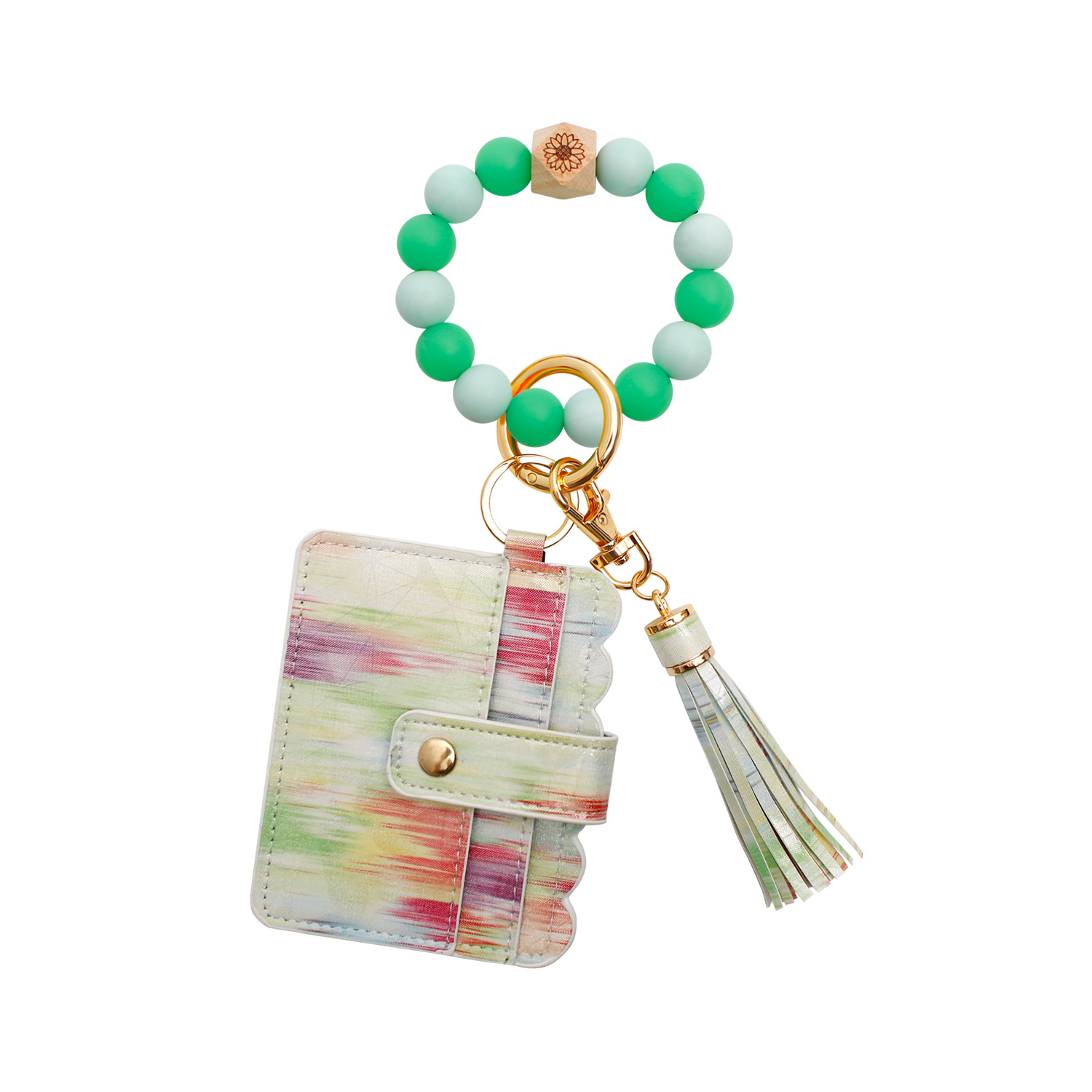Beaded Leather Card Bag 9