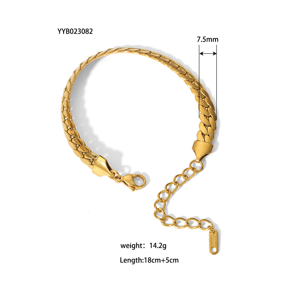 Stainless Steel Ornament Bracelet 8