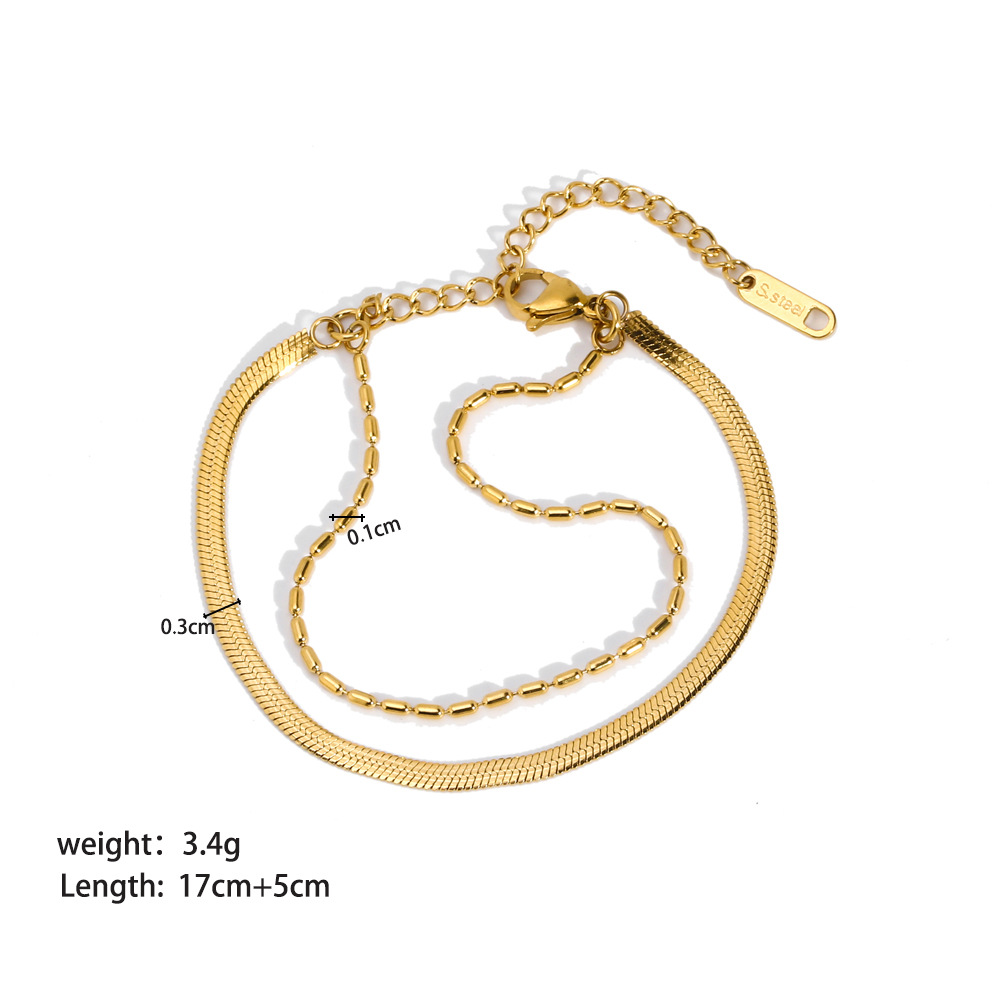 Stainless Steel Ornament Bracelet 12