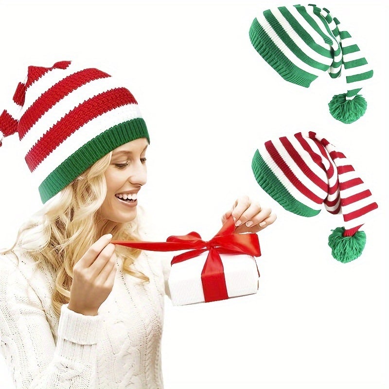Christmas Knitted Woolen Cap Image 1