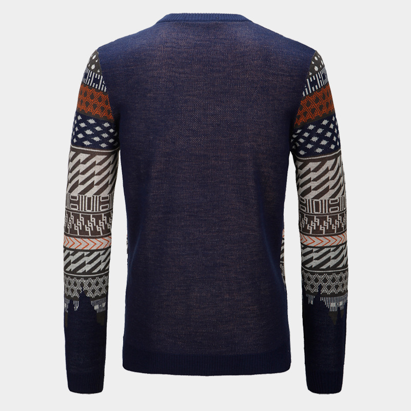 Contrasting Color Sweater Image 3
