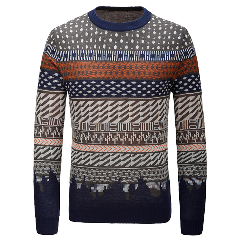 Contrasting Color Sweater Image 1
