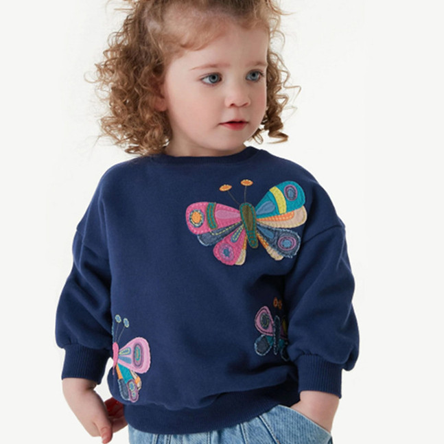 Girls' Cartoon Sweater Image 2