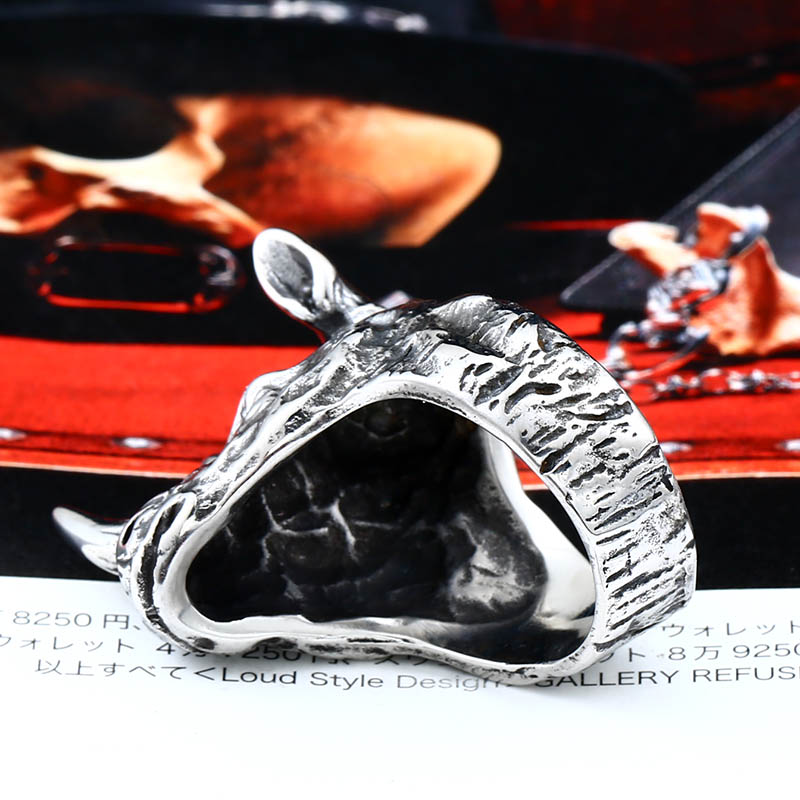 Rhinoceros Head Ring Image 2