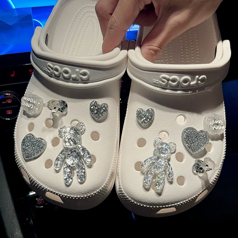 Crystal Bear Shoe Flower 5
