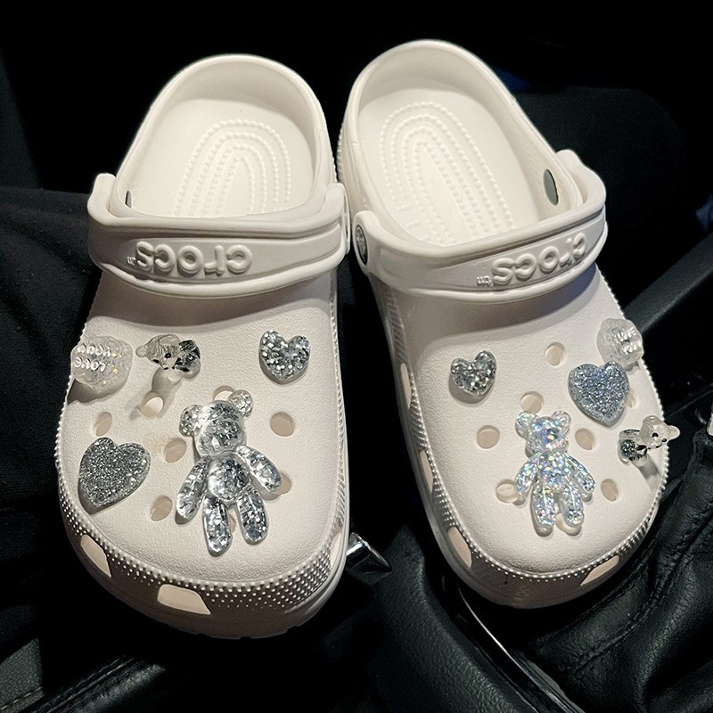 Crystal Bear Shoe Flower 1
