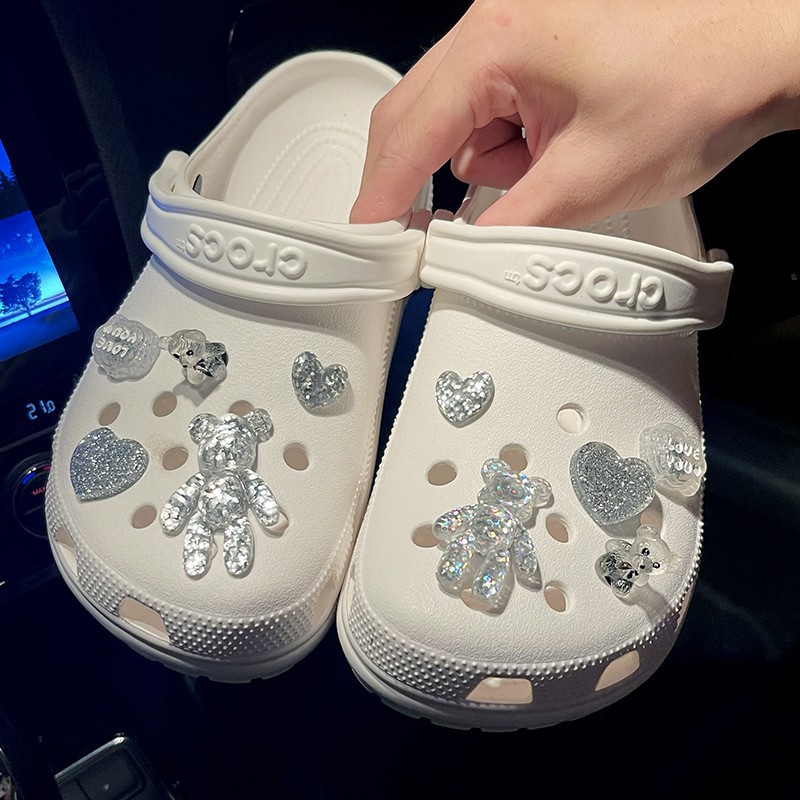 Crystal Bear Shoe Flower 2