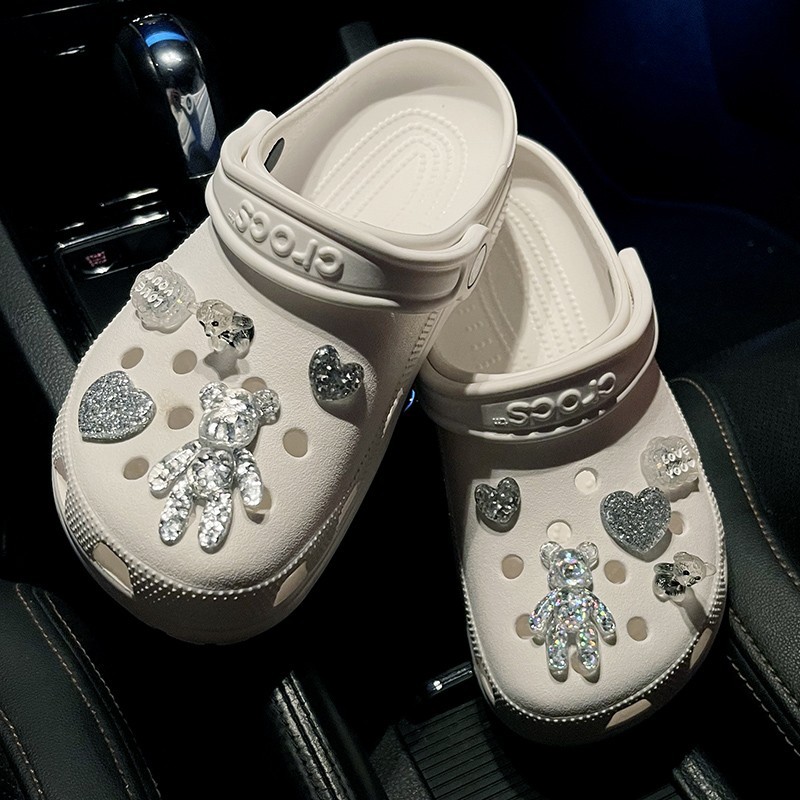 Crystal Bear Shoe Flower 3