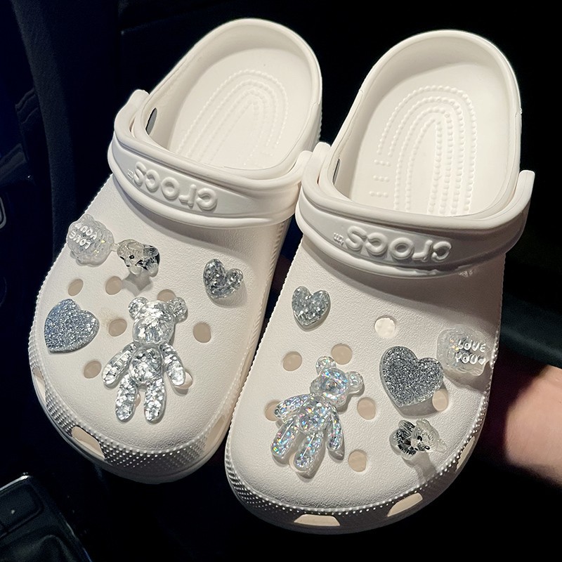 Crystal Bear Shoe Flower 4
