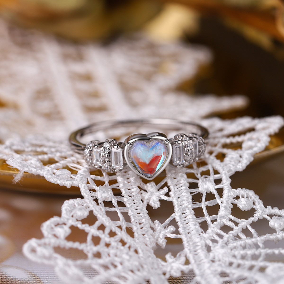Love Heart-shaped Ring Image 6