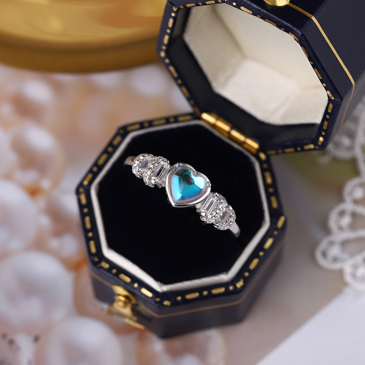 Love Heart-shaped Ring Image 5