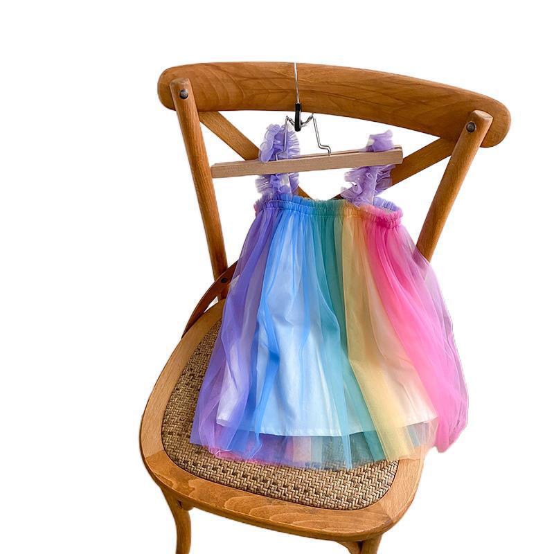 Gradient Mesh Girls' Dress