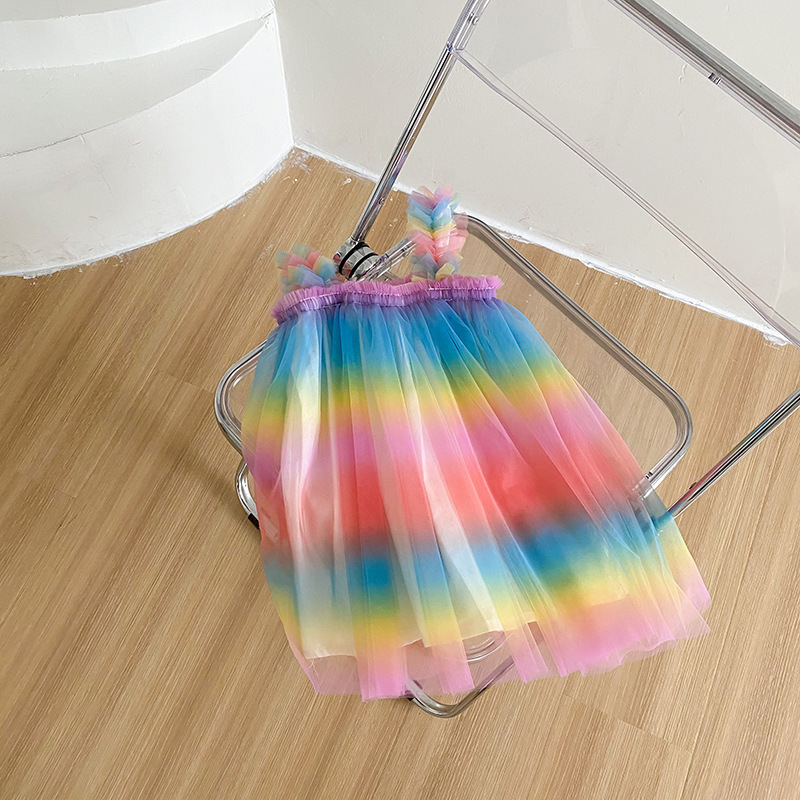 Gradient Mesh Girls' Dress