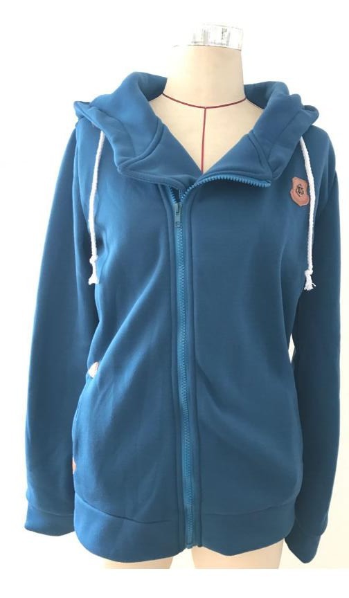 Cardigan Side Zipper Hooded Sweatshirt Jacket