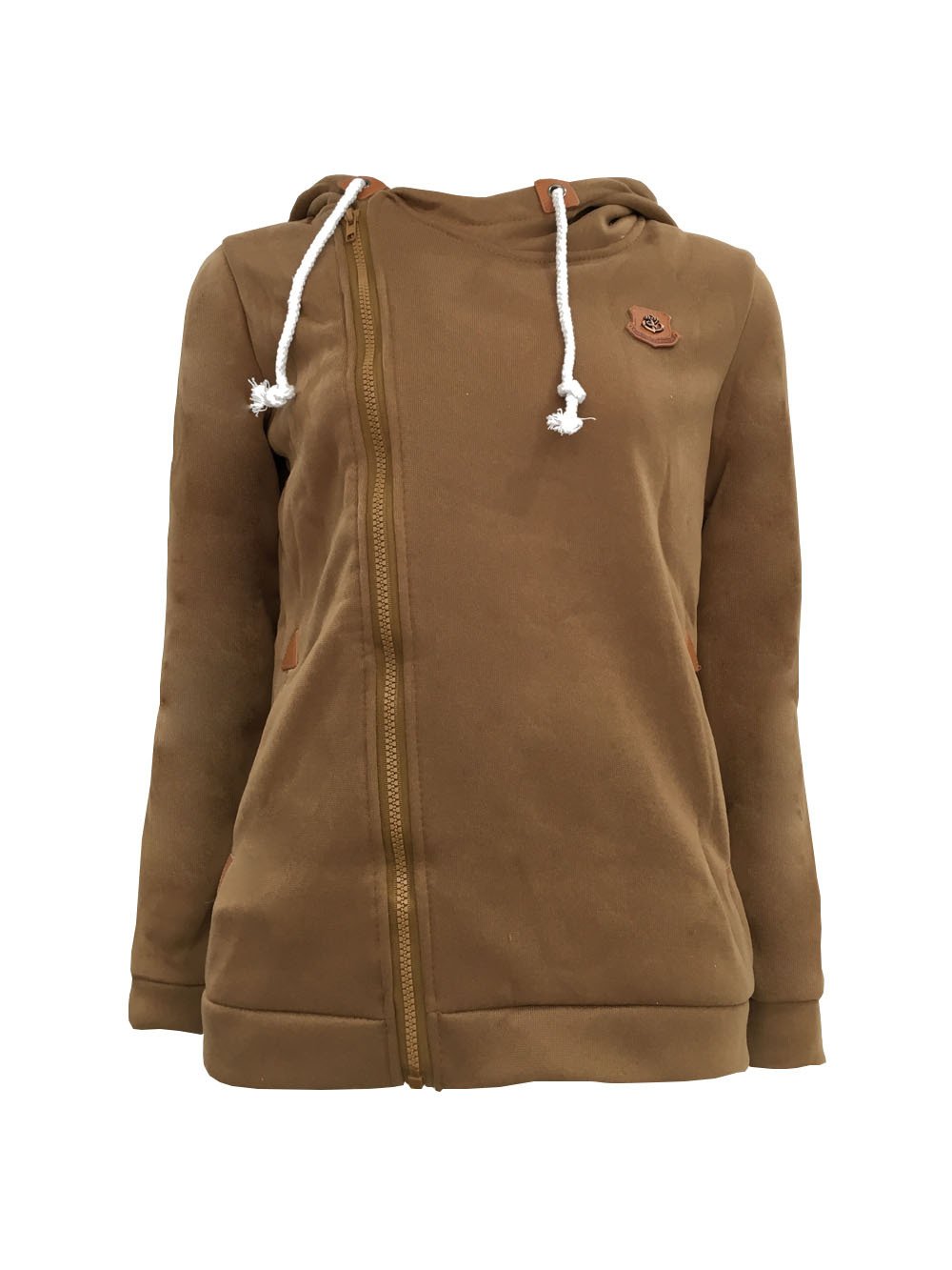 Cardigan Side Zipper Hooded Sweatshirt Jacket