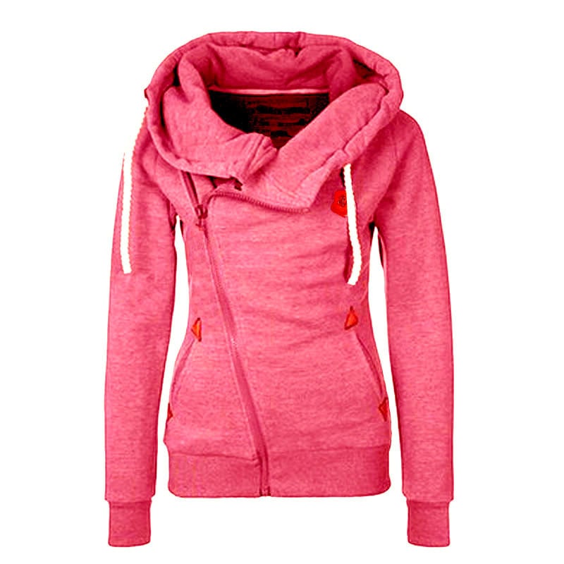 Cardigan Side Zipper Hooded Sweatshirt Jacket