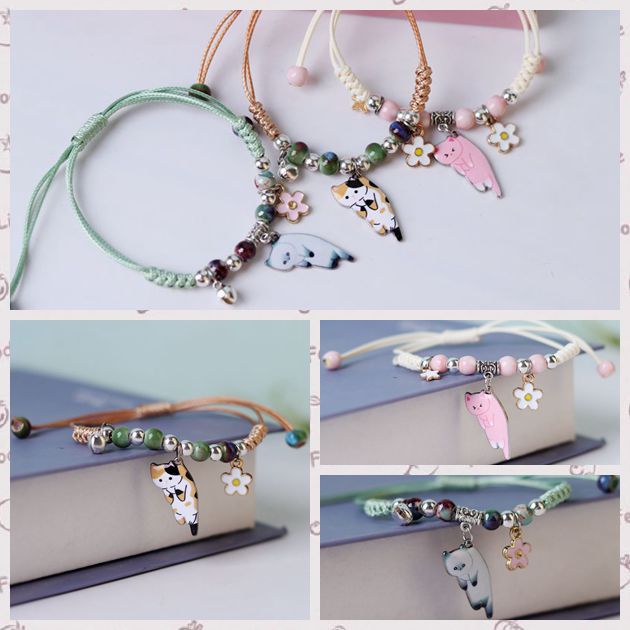 Lazy Cat Bracelet - Flower Cat