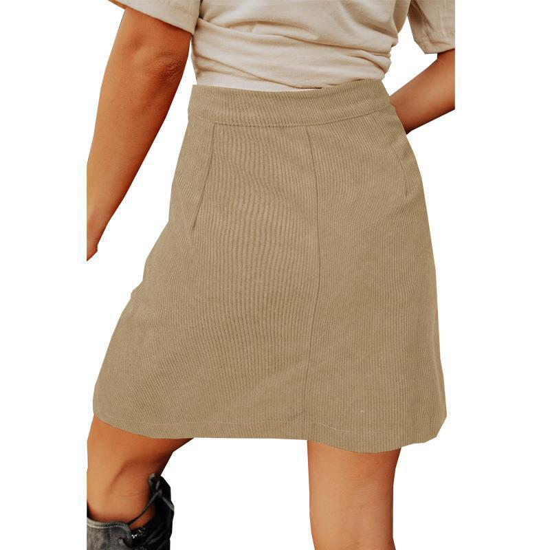 Trendy look with Corduroy Skirt