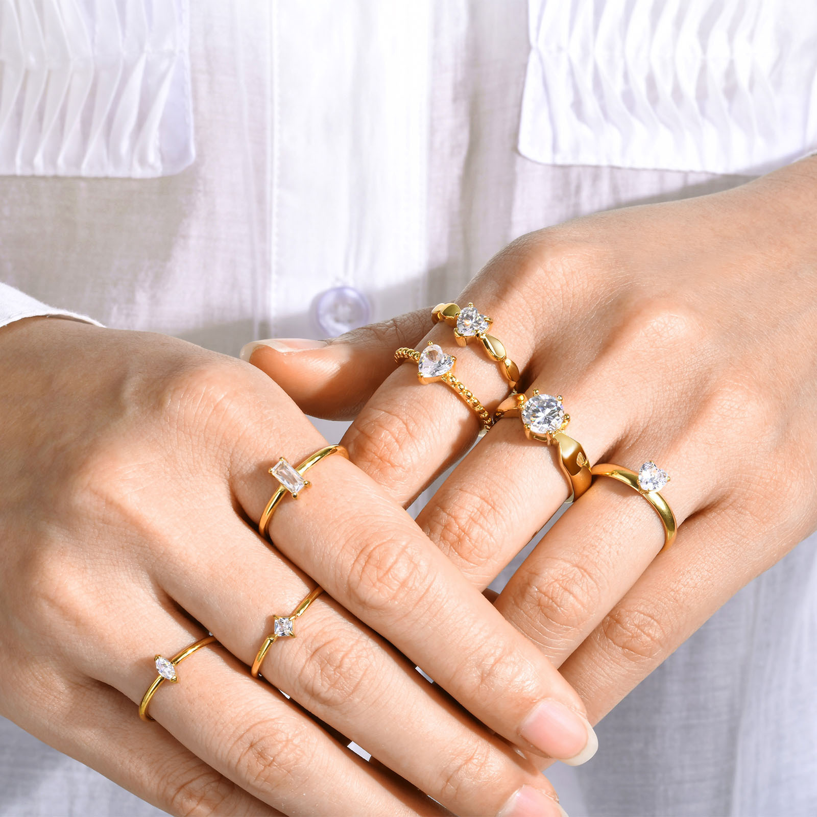 Zircon Gold Ring Image 3