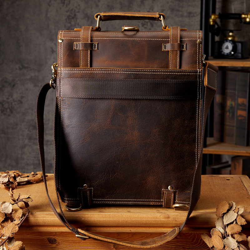 First Layer Cowhide Backpack Image 4