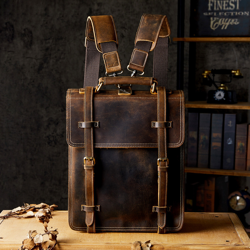 First Layer Cowhide Backpack Image 2