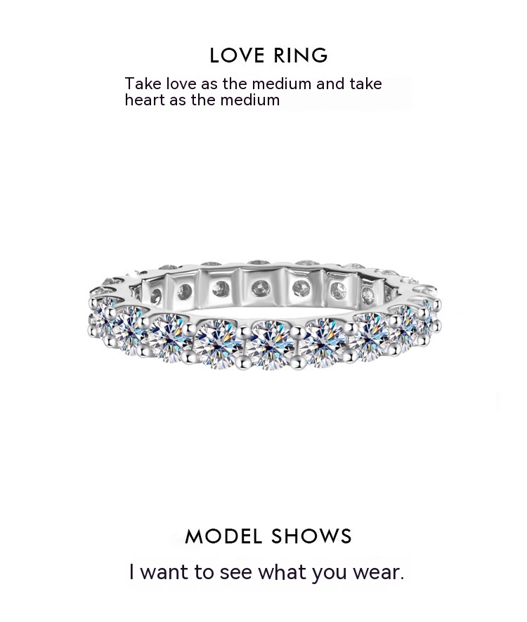 Close-up of Moissanite Stones