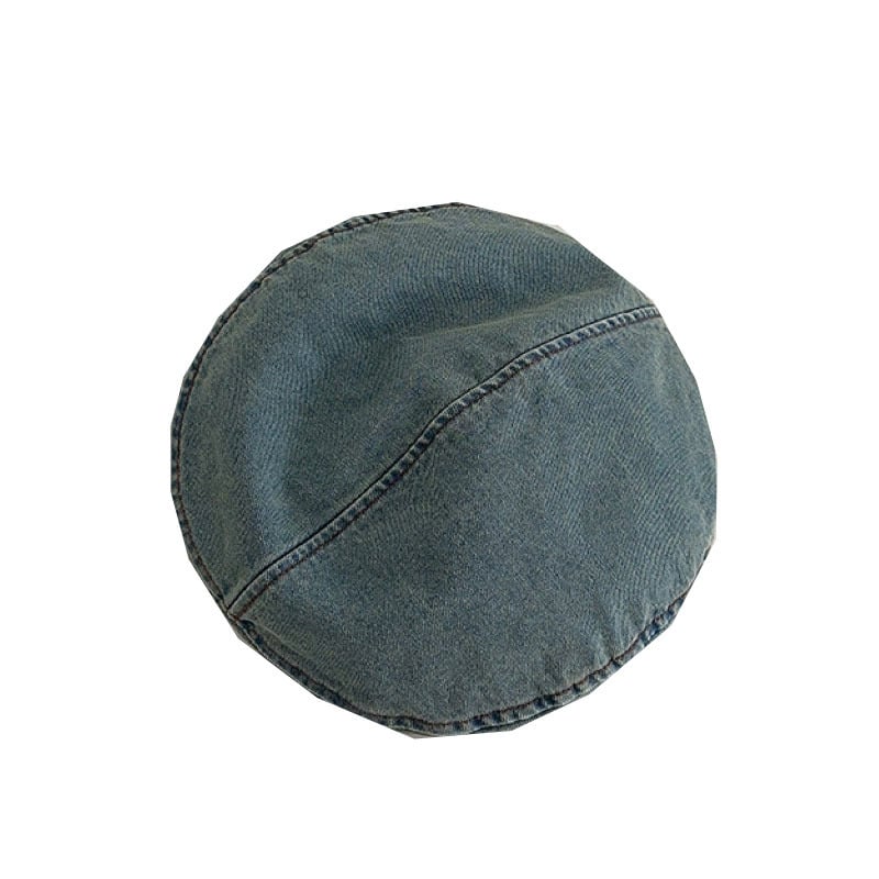 Children's Denim Beret Light Blue
