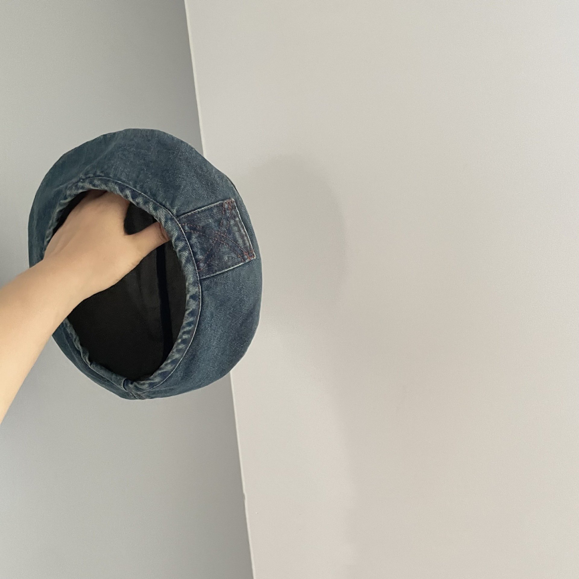 Children's Denim Beret Dark Blue