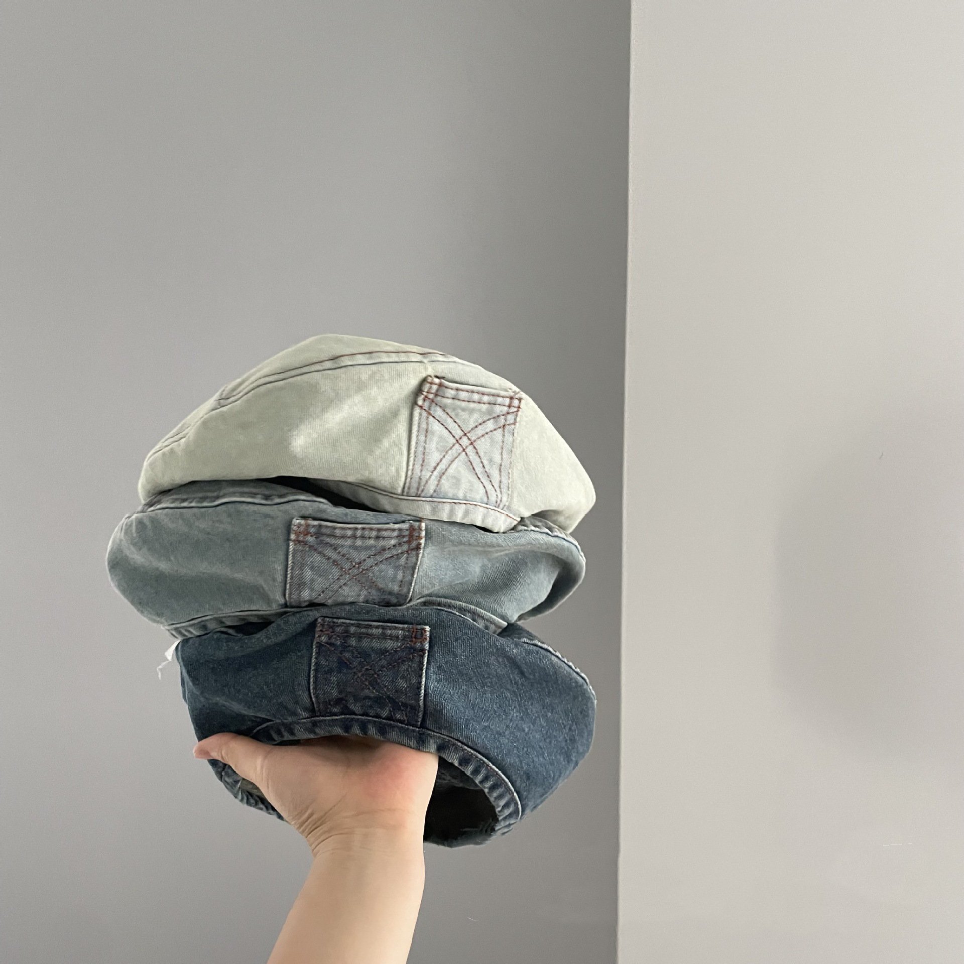 Children's Denim Beret Style