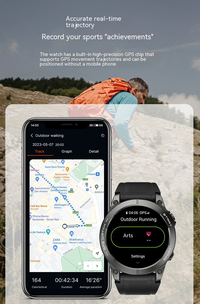 S53 Outdoor GPS Sports Call Smart Watch Image 5