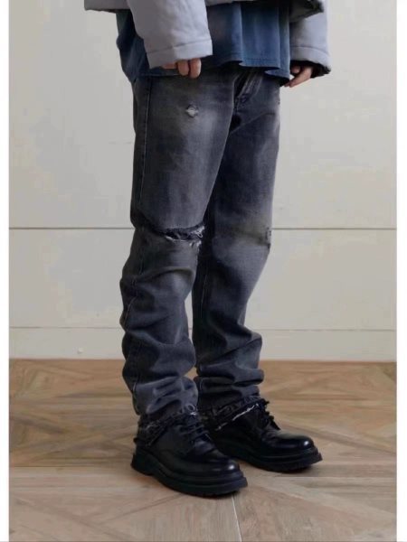 Retro-Jeans mit Messerschnitt