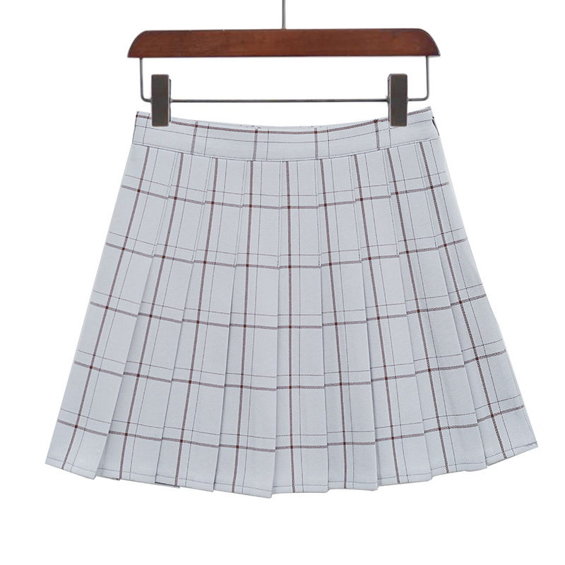 Plaid Pleated Skirt